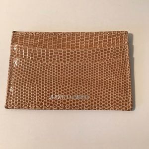 Judith Leiber snakeskin cardholder